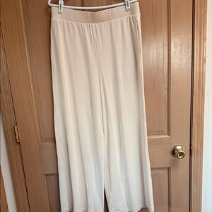 Elie Tahari Cream Wide-Leg Pants